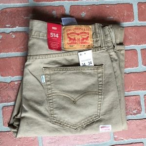 🆕🏷Levi's Khaki 514 Straight Fit
